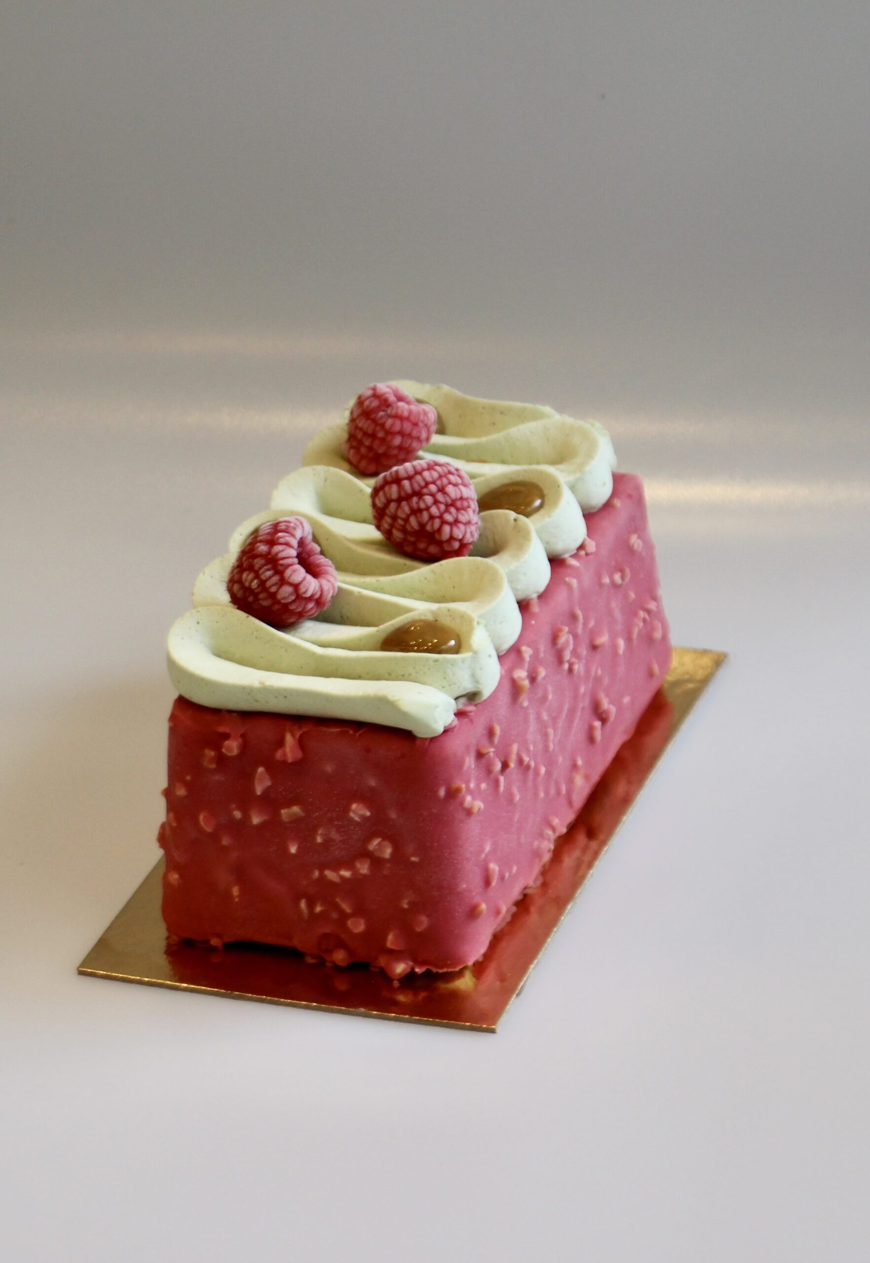 Bûche Pistache framboise