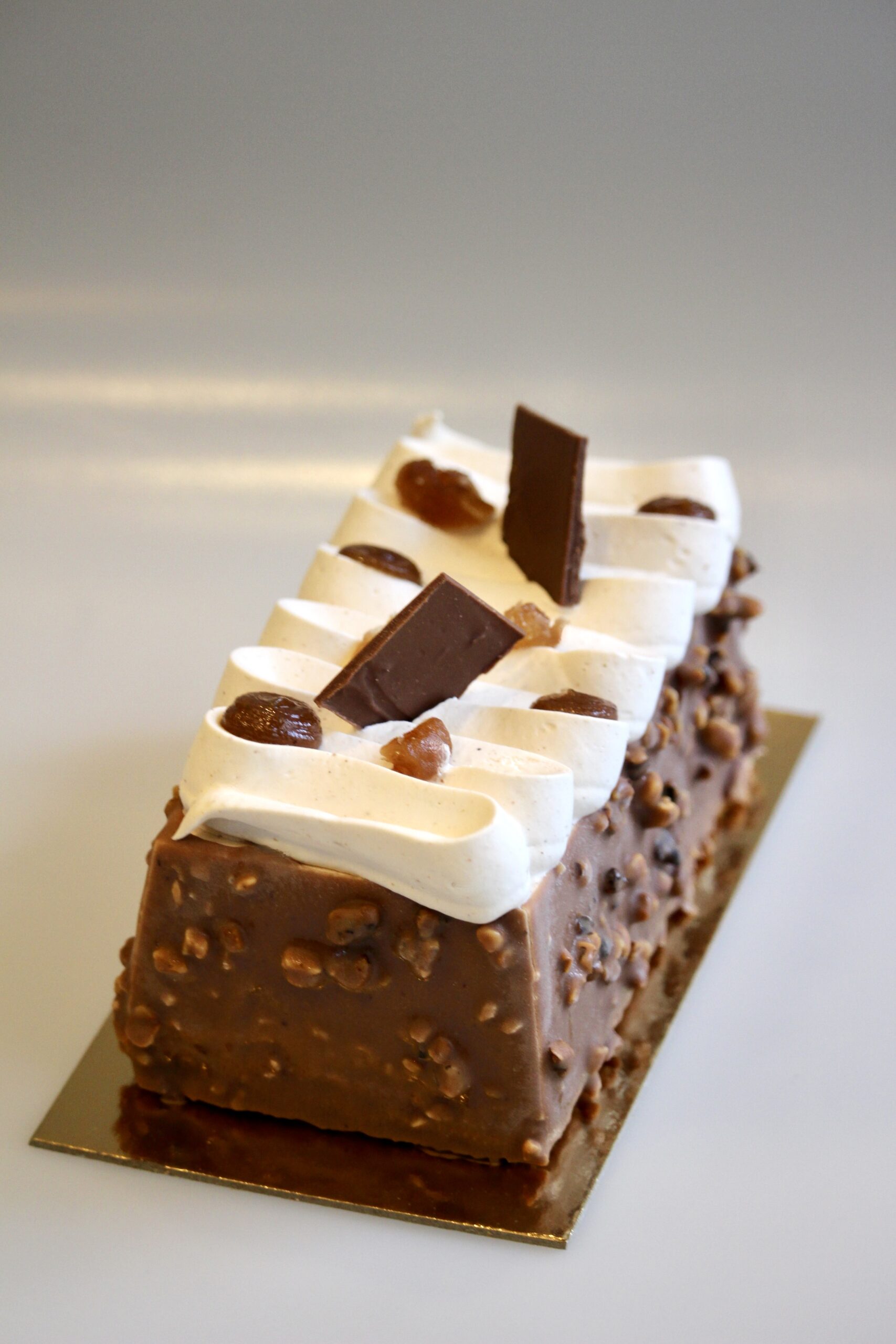 Bûche aux marrons confits et crème de marron Pains and Co Factory